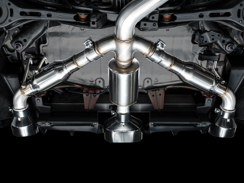Toyota GR Corolla Performance Exhaust - AWE Tuning - Track Edition - Diamond Black - `23-`27